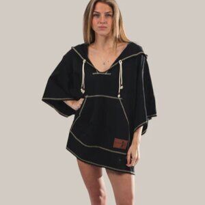 SURFMONK The Shoremonk Hoodie - Tsunami Black Women's OSFM $85